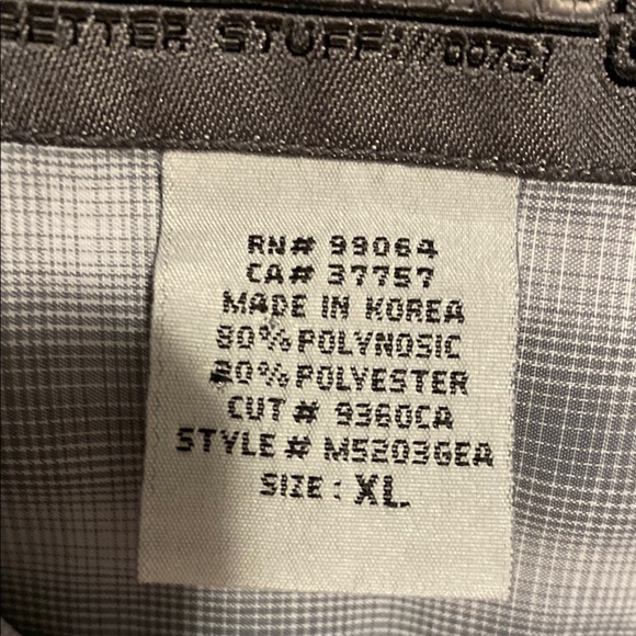 Billabong Gray Gingham Plaid Long Sleeve Button Down Casual Shirt XL - Picture 9 of 11